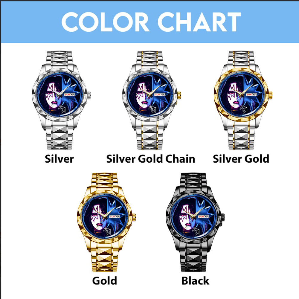 KISS x Ace Frehley Alloy Luxury Quartz Watch - GNE4540