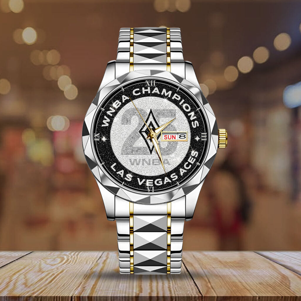 Las Vegas Aces 2025 WNBA Champions Alloy Luxury Quartz Watch - TMTHU1486