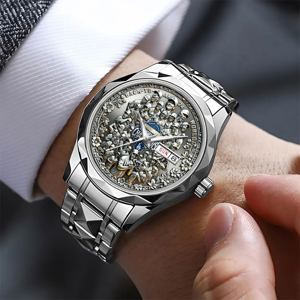 Los Angeles Dodgers 2025 World Series Champions Alloy Luxury Quartz Watch - MAITM13670