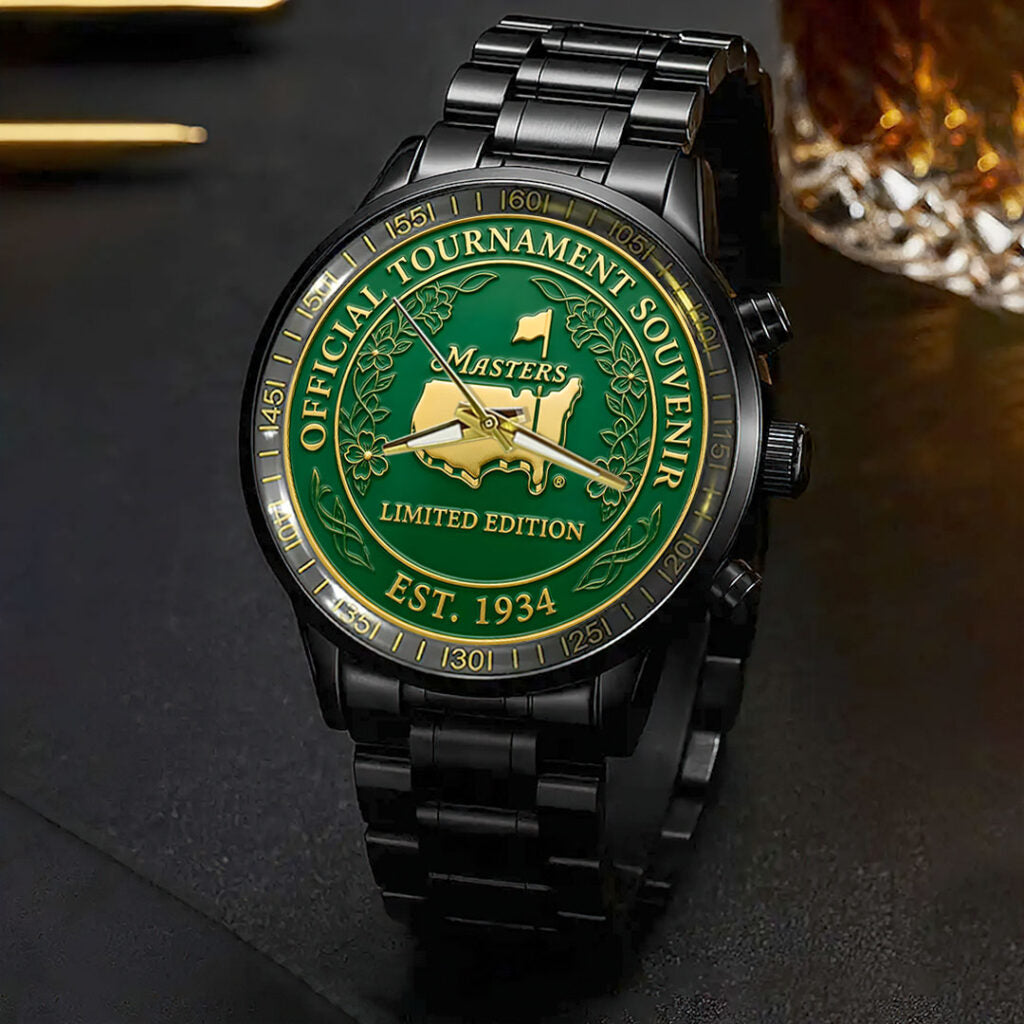 Masters Tournament Black Stainless Steel Watch - HOATT17304