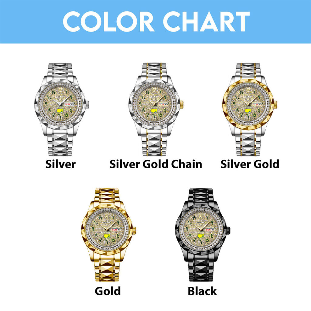 Masters Tournament x Rolex Alloy Luxury Quartz Watch - MAITM15155