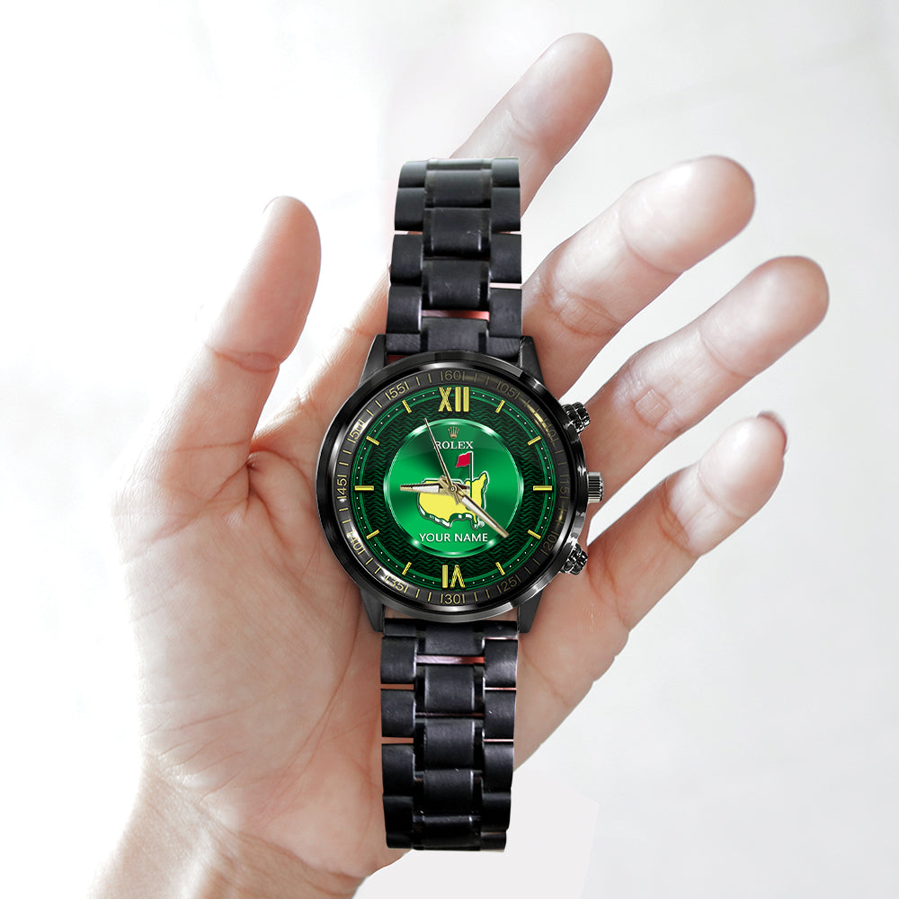 Personalized Masters Tournament x Rolex Black Stainless Steel Watch - MAITM 10536