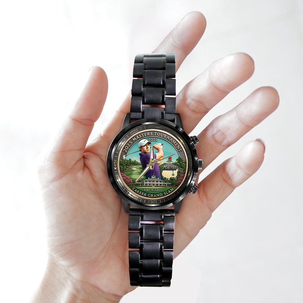 Masters Tournament x Rory McIlroy Black Stainless Steel Watch - MAITM 10739