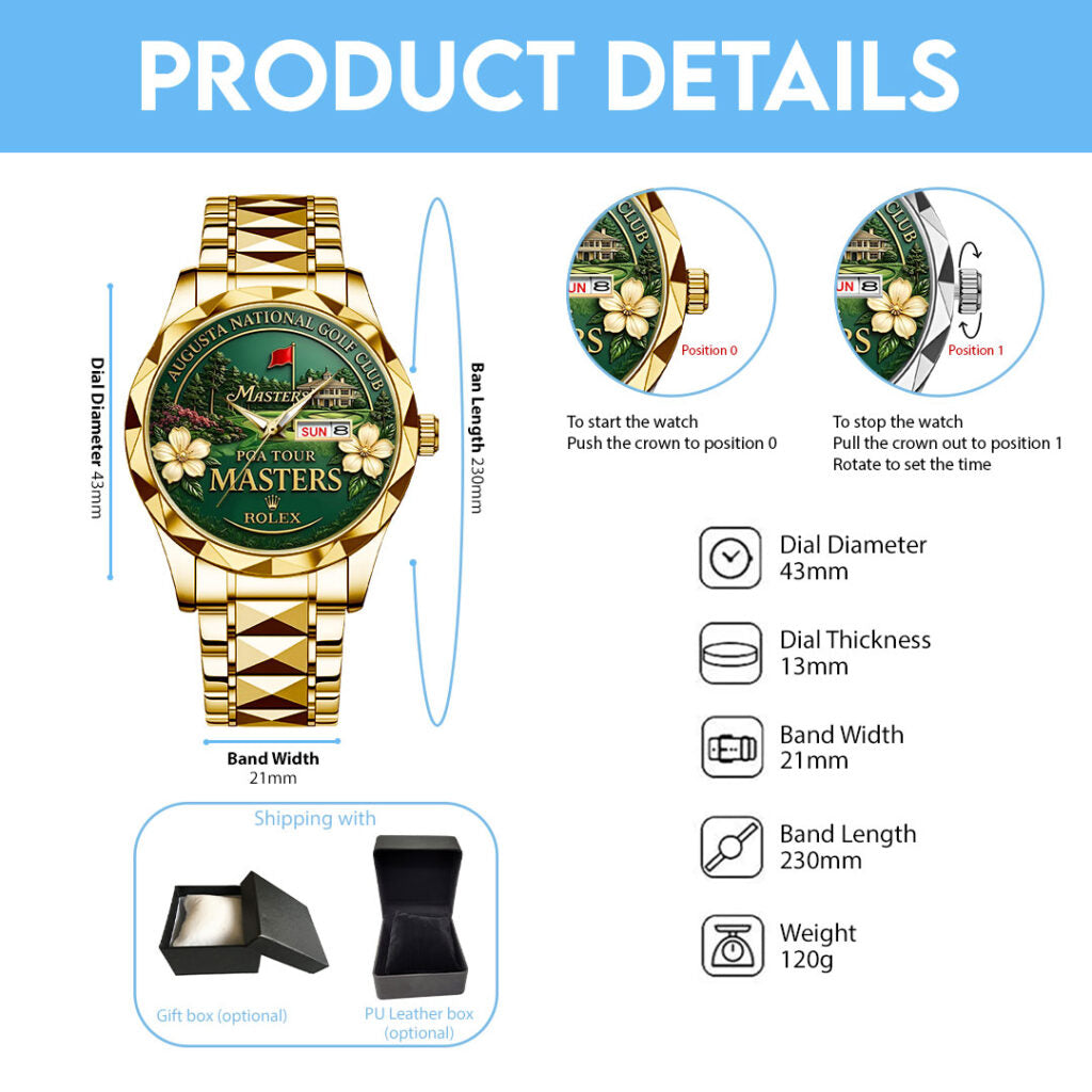 Masters Tournament x Rolex Alloy Luxury Quartz Watch - TANTN22333