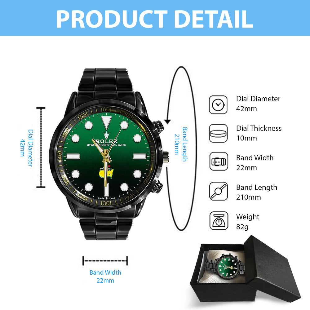Masters Tournament x Rolex Black Stainless Steel Watch - GNE5988