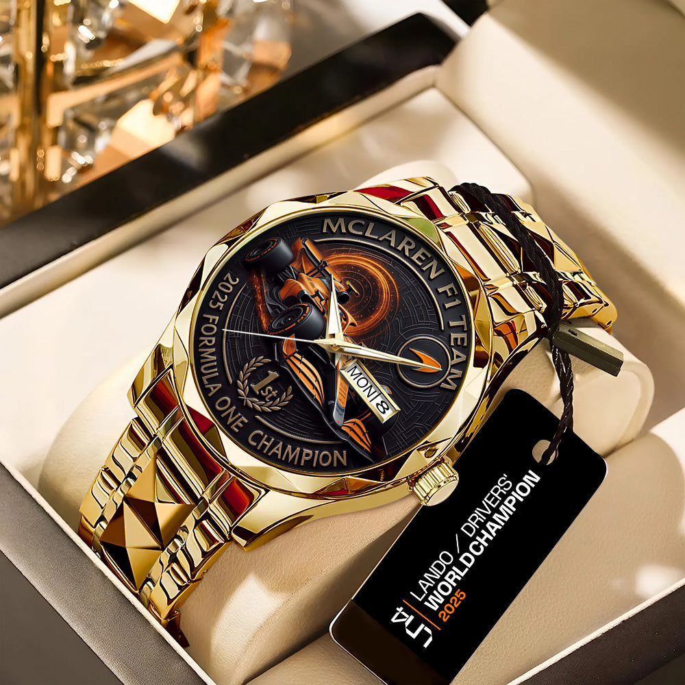 McLaren x Lando Norris World Champions 2025 Alloy Luxury Quartz Watch - TANTN19227