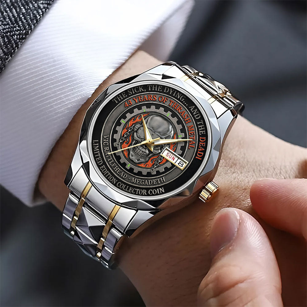 Megadeth Alloy Luxury Quartz Watch - TANTN21459
