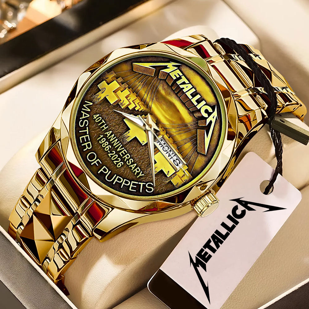 Metallica 40th Anniversary Master of Puppets Alloy Luxury Quartz Watch - MAITM15071