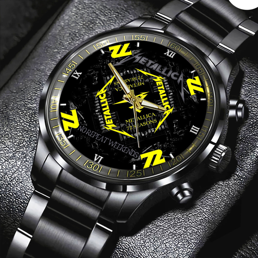 Metallica Black Stainless Steel Watch - GNE NEW378