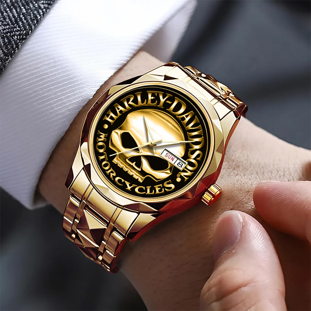 Harley Davidson Alloy Luxury Quartz Watch - GNE 3904