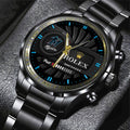 Miami Marlins Black Stainless Steel Watch - MAITM13437