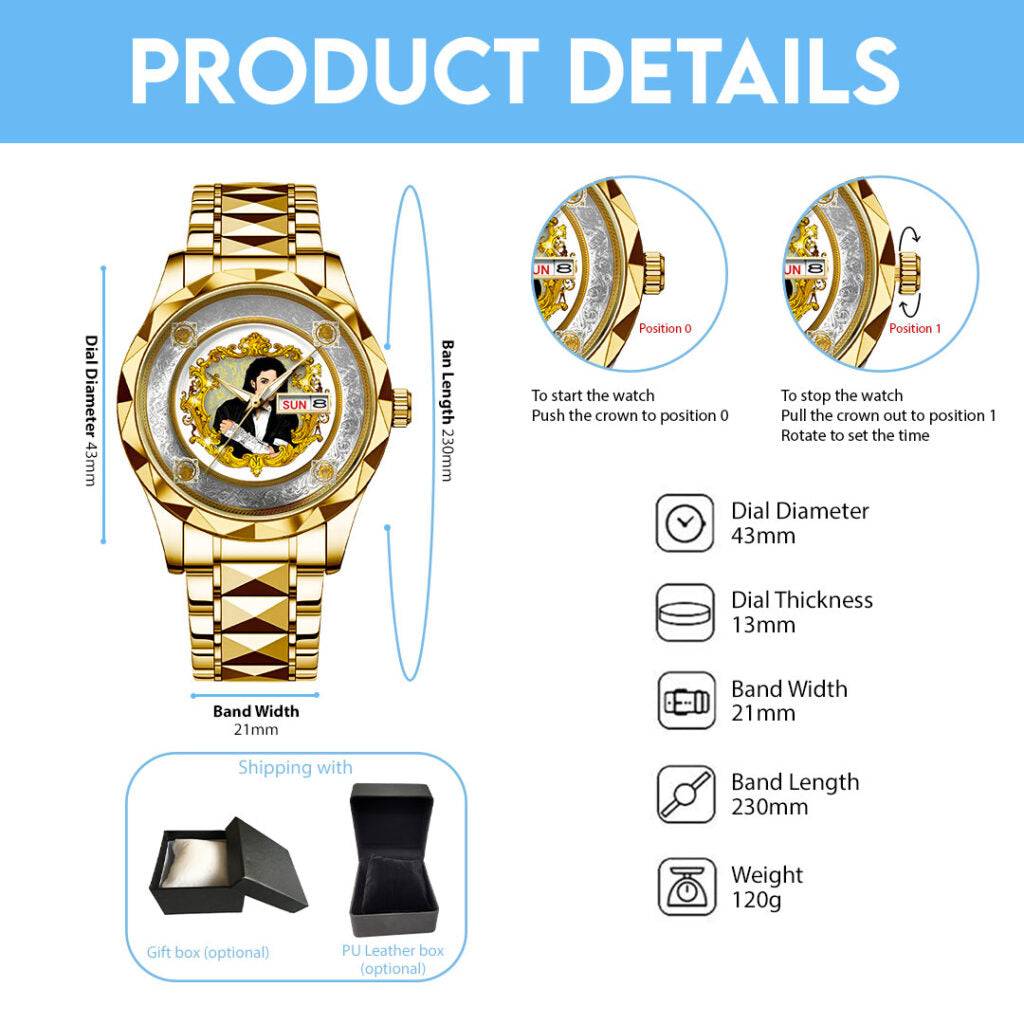Michael Jackson Alloy Luxury Quartz Watch - HOATT15263