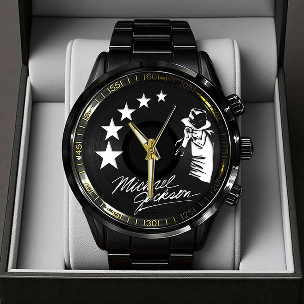 Michael Jackson Black Stainless Steel Watch - TANTN24888