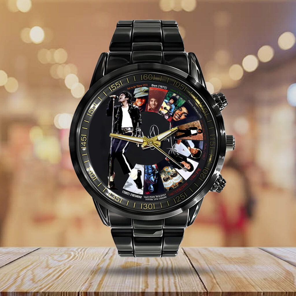 Michael Jackson Black Stainless Steel Watch - TANTN22469