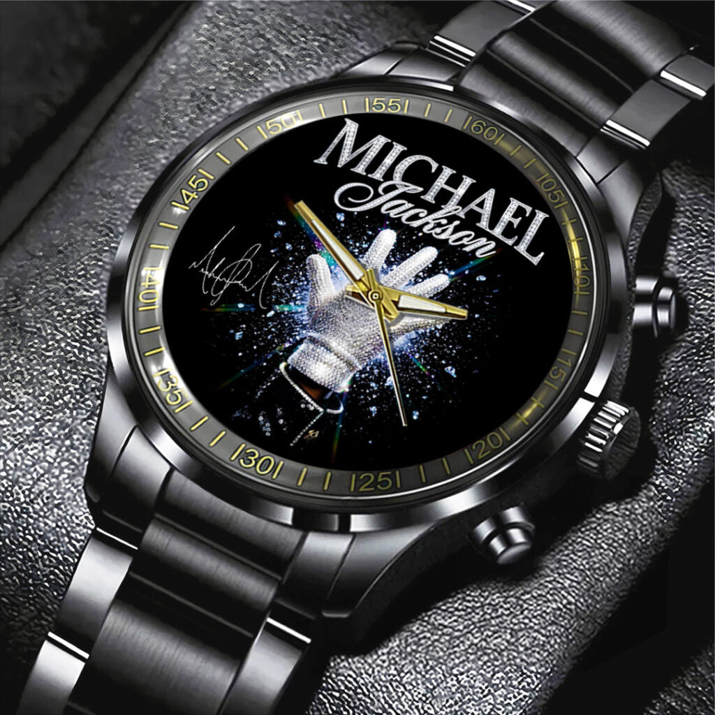 Michael Jackson Black Stainless Steel Watch - TANTN22465