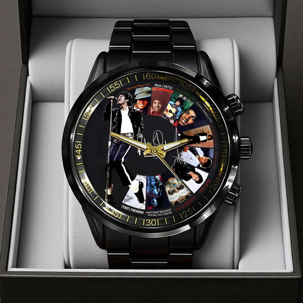 Michael Jackson Black Stainless Steel Watch - TANTN22469