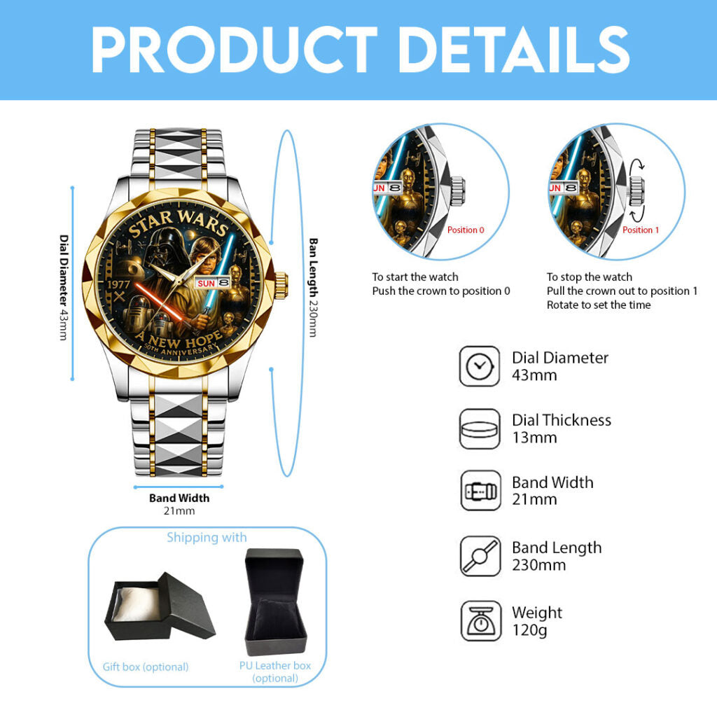 Star Wars Alloy Luxury Quartz Watch - NGHIAVT3717