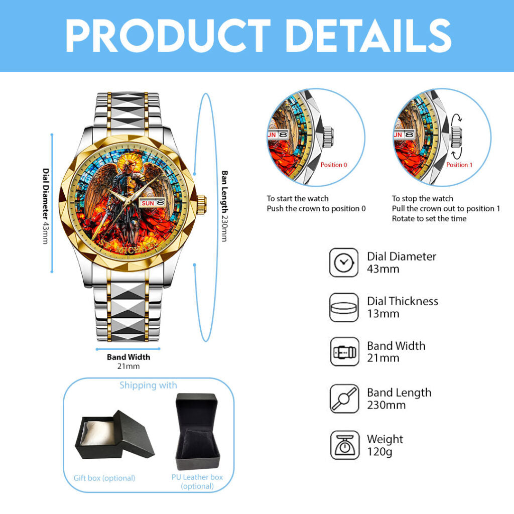The Archangel Michael Alloy Luxury Quartz Watch - NGHIAVT3736