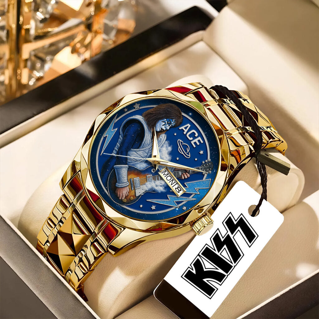 KISS x Ace Frehley Alloy Luxury Quartz Watch - NGHIAVT5369