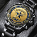 Dallas Cowboys Black Stainless Steel Watch - NGHIAVT6181