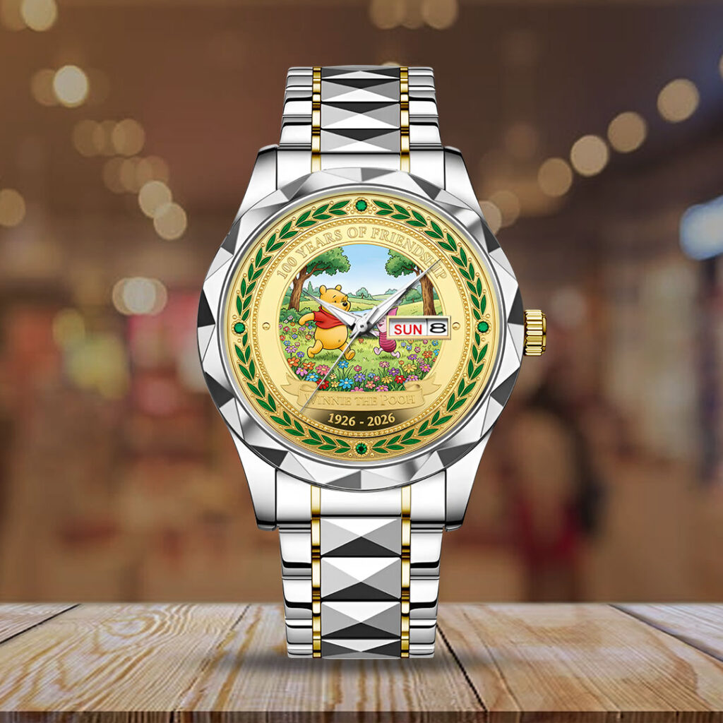 Winnie-the-Pooh 100th Anniversary Alloy Luxury Quartz Watch - NGHIAVT9356