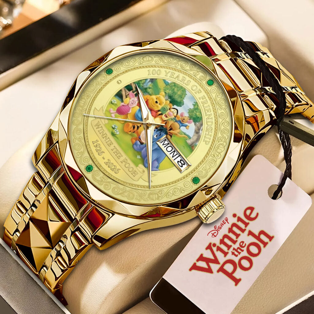 Winnie-the-Pooh 100th Anniversary Alloy Luxury Quartz Watch - NGHIAVT9357