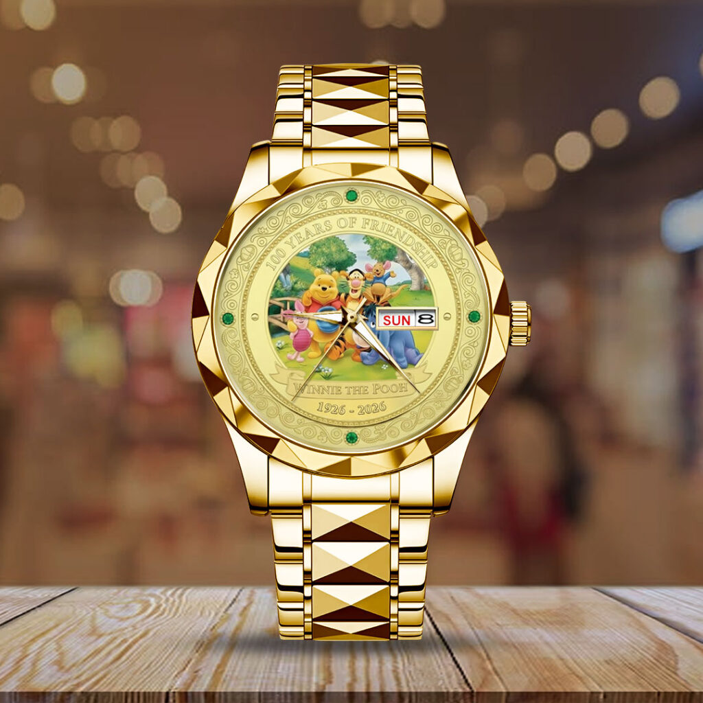 Winnie-the-Pooh 100th Anniversary Alloy Luxury Quartz Watch - NGHIAVT9357