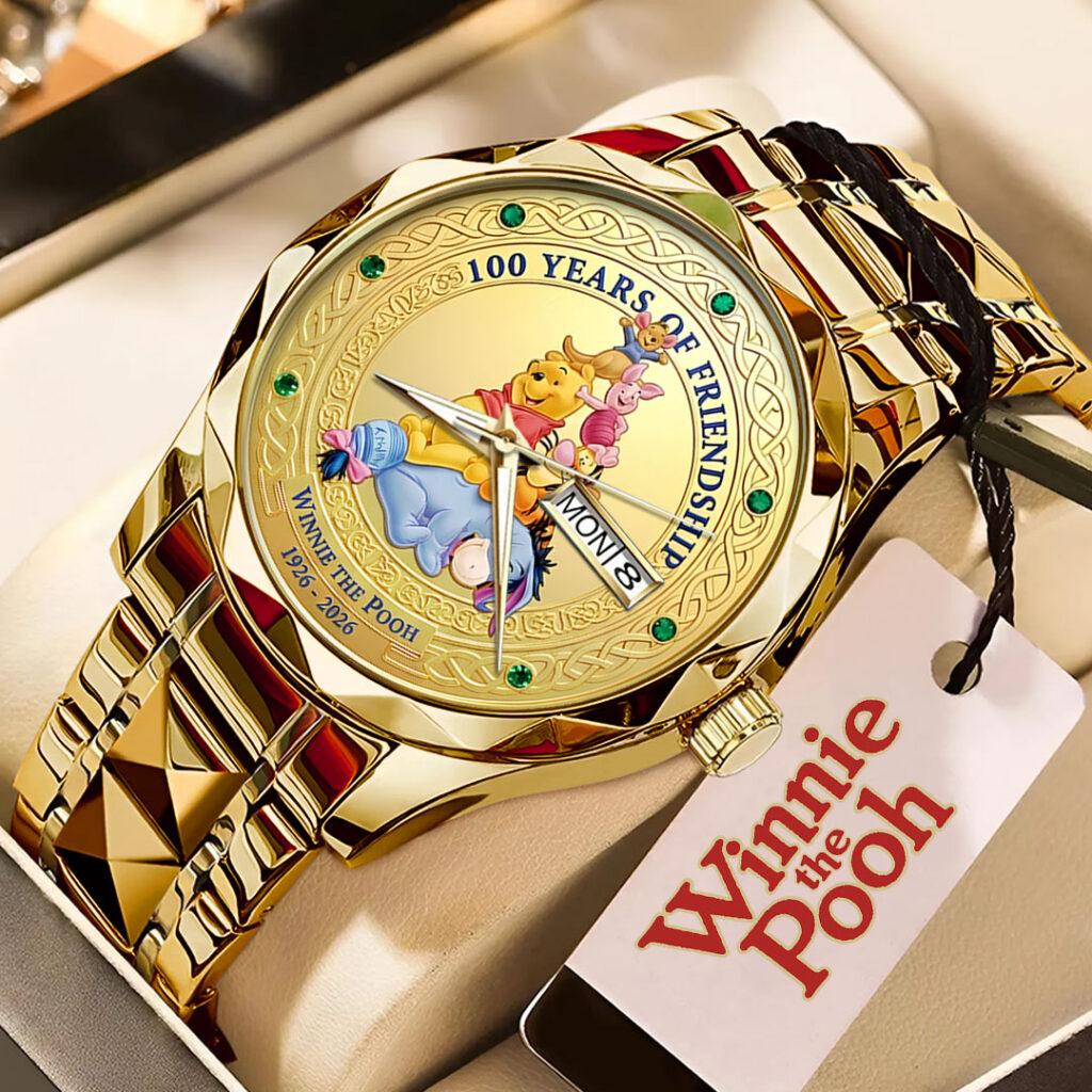 Winnie-the-Pooh 100th Anniversary Alloy Luxury Quartz Watch - NGHIAVT9358