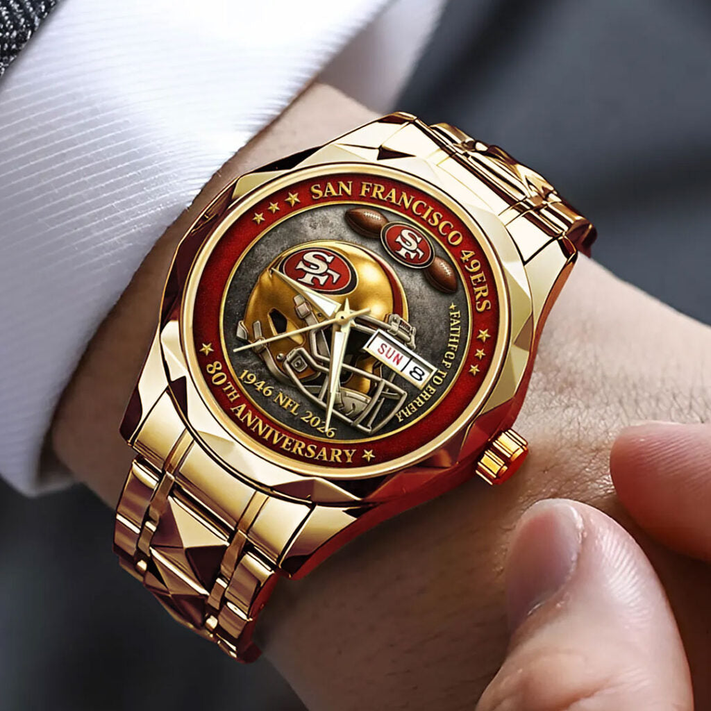 San Francisco 49ers 80th Anniversary Alloy Luxury Quartz Watch - NGHIAVT9446