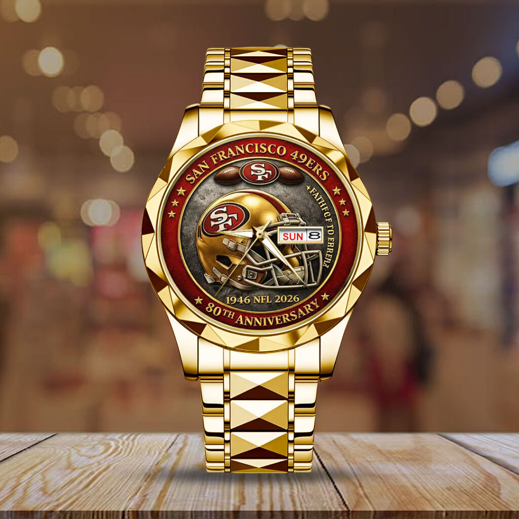 San Francisco 49ers 80th Anniversary Alloy Luxury Quartz Watch - NGHIAVT9446