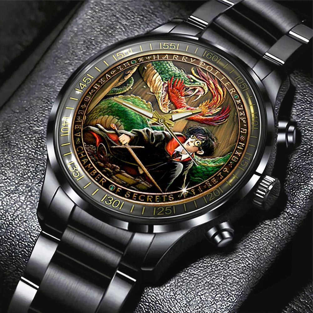 Harry Potter Black Stainless Steel Watch - NGHIAVT9473