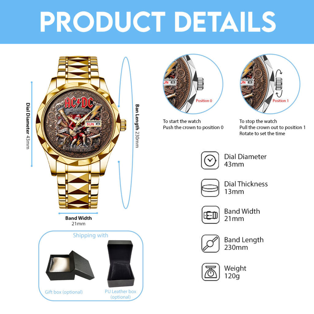 AC/DC Alloy Luxury Quartz Watch - NGHIAVT9491