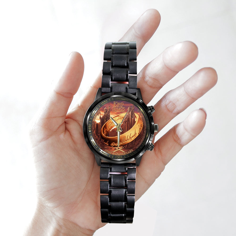 The Lord of the Rings 25th Anniversary Black Stainless Steel Watch - NGHIAVT9495