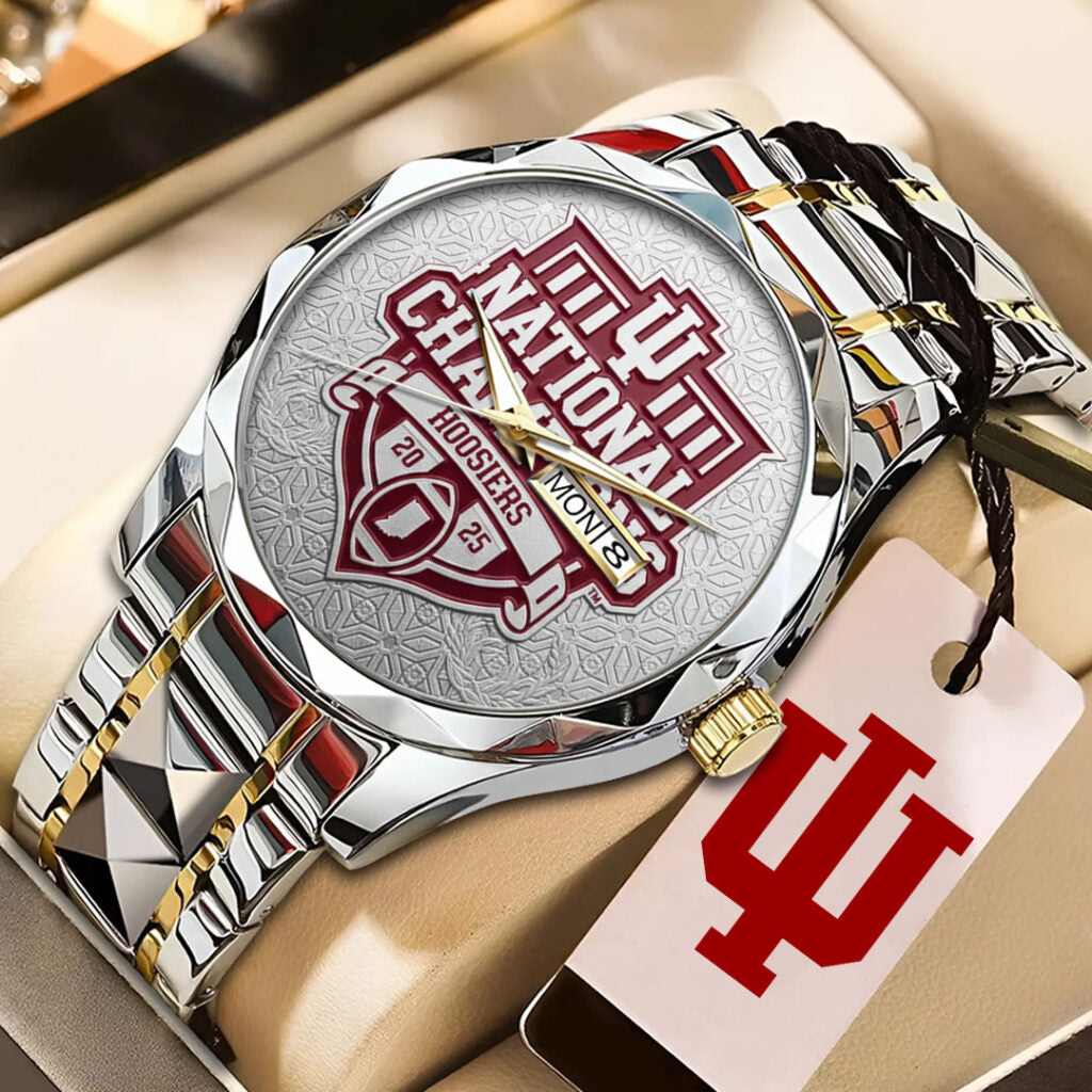 Indiana Hoosiers Football 2026 National Championship Alloy Luxury Quartz Watch - NGHIAVT9499