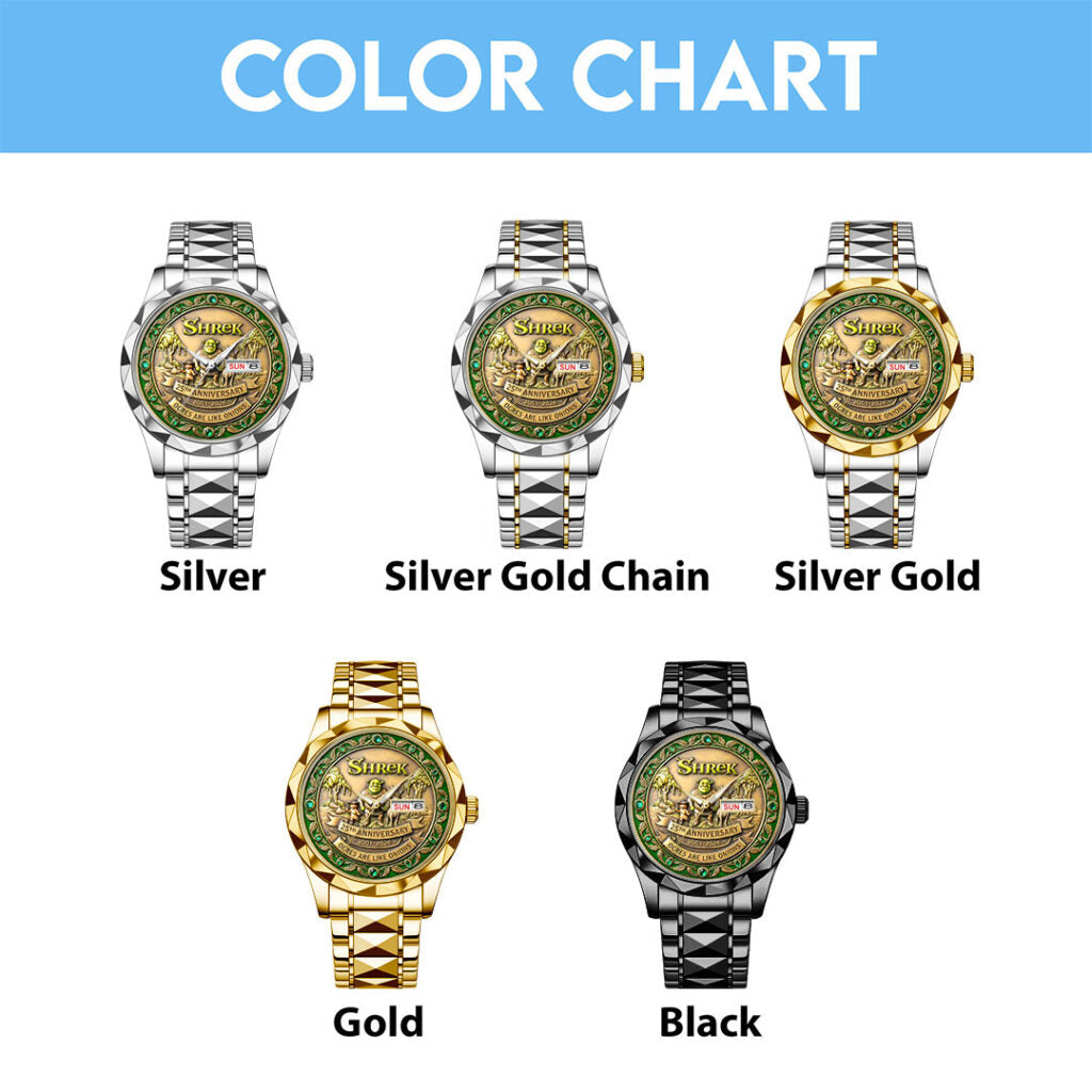 Shrek 25th Anniversary Alloy Luxury Quartz Watch - NGHIAVT9503