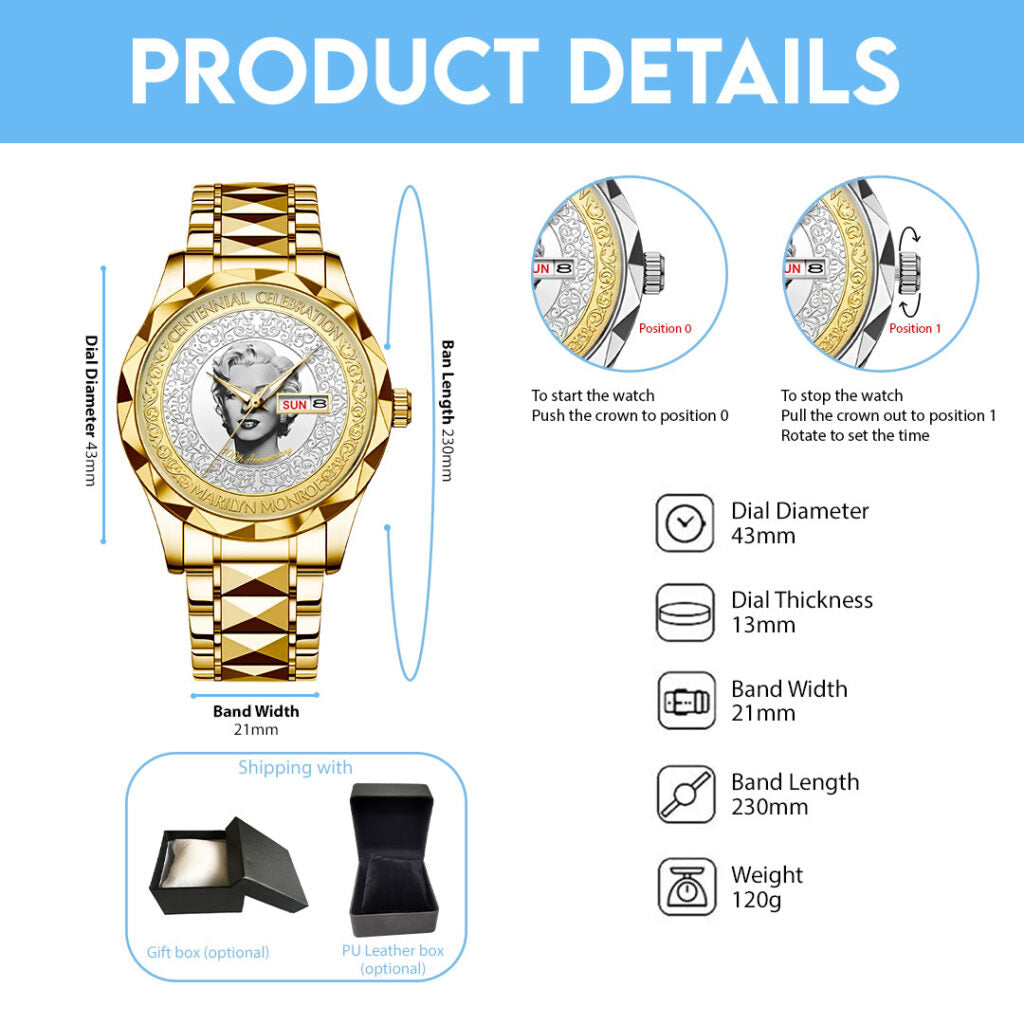 Marilyn Monroe Alloy Luxury Quartz Watch - NGHIAVT9512
