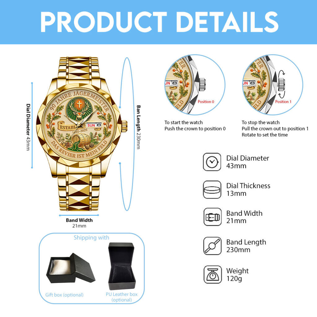 Jägermeister 90th Anniversary Alloy Luxury Quartz Watch - NGHIAVT9526