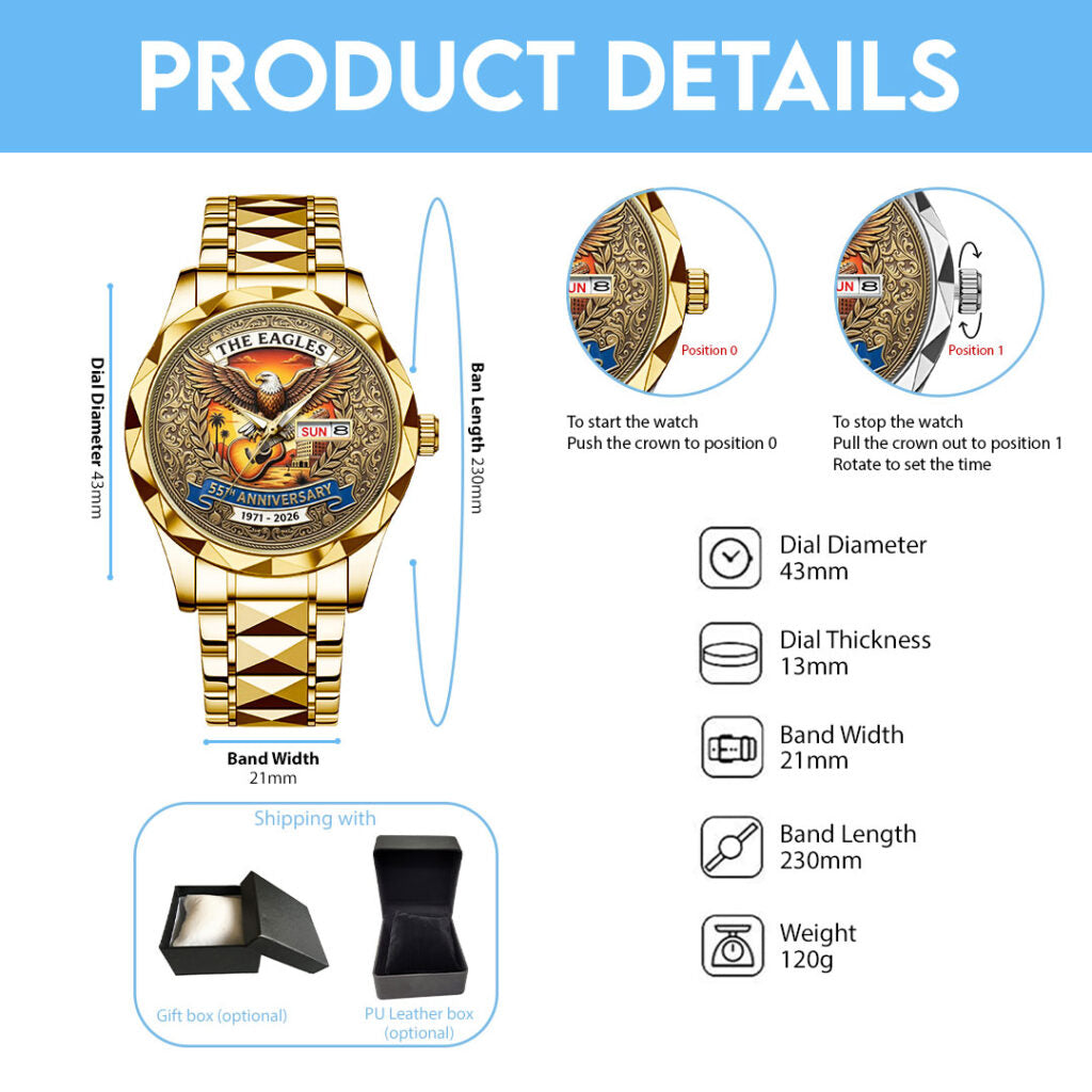 Eagles 1971-2026 Alloy Luxury Quartz Watch - NGHIAVT9536