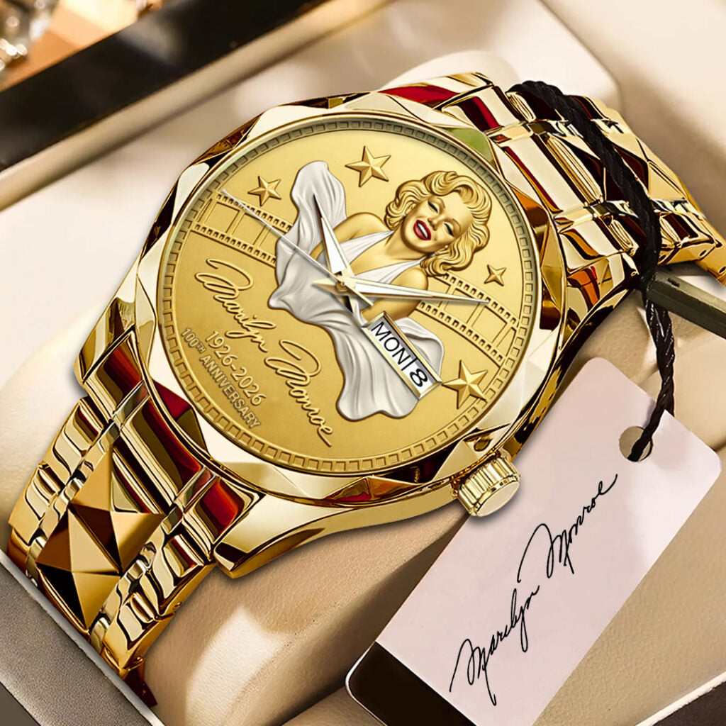 Marilyn Monroe 100th Anniversary Alloy Luxury Quartz Watch - NGHIAVT9573