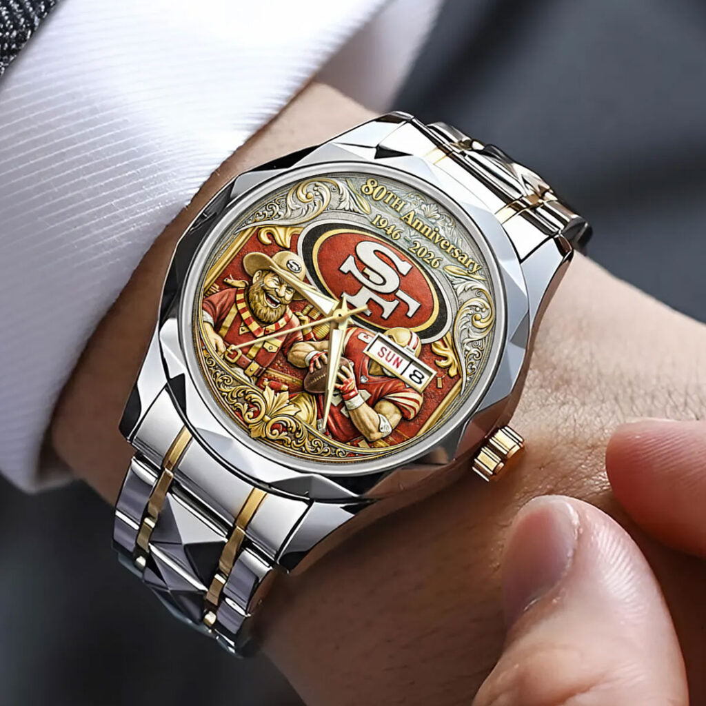 San Francisco 49ers 80th Anniversary Alloy Luxury Quartz Watch - NGHIAVT9626