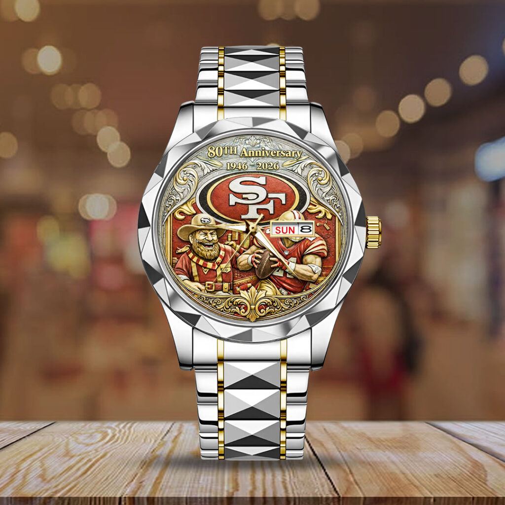 San Francisco 49ers 80th Anniversary Alloy Luxury Quartz Watch - NGHIAVT9626