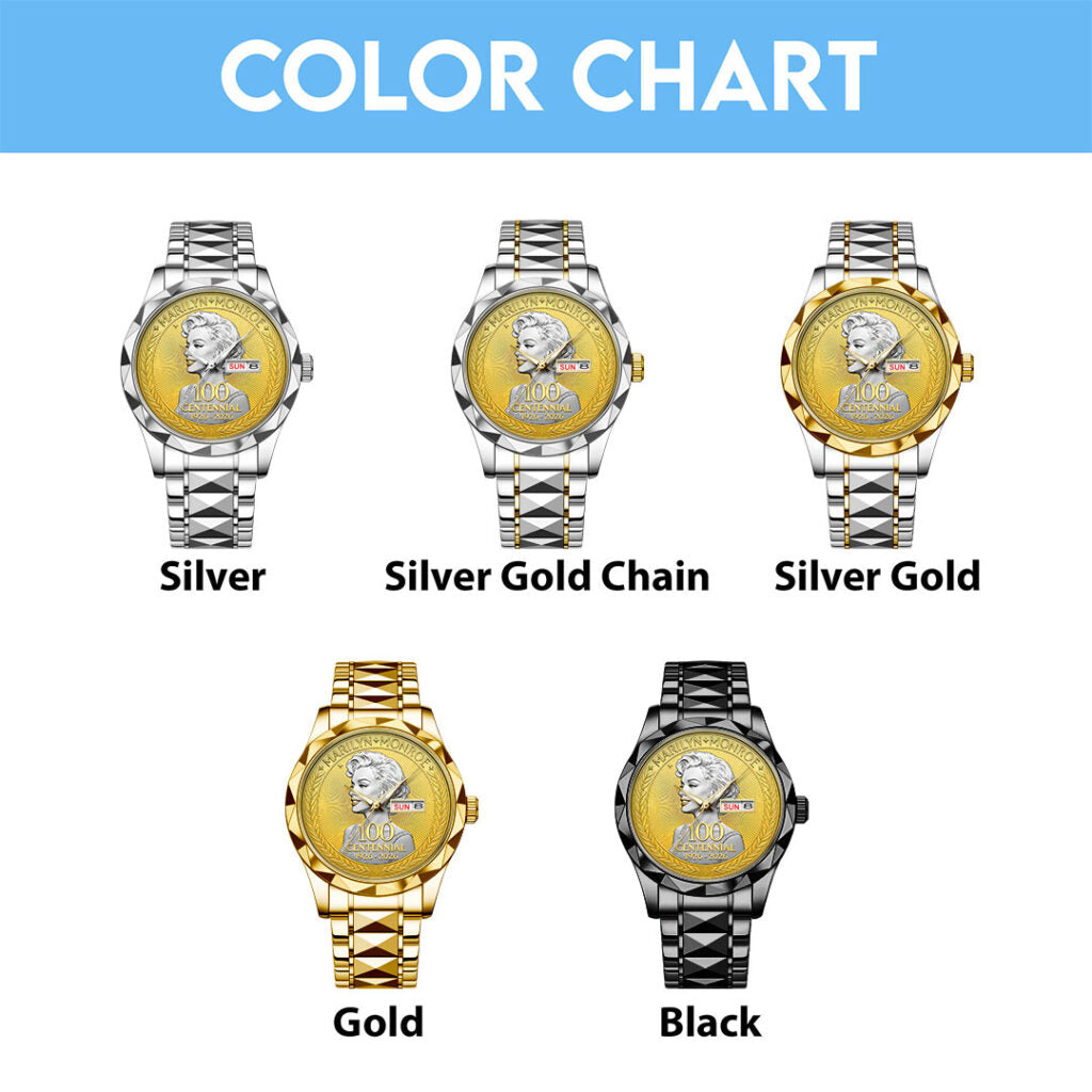 Marilyn Monroe 100th Anniversary Alloy Luxury Quartz Watch - NGHIAVT9647