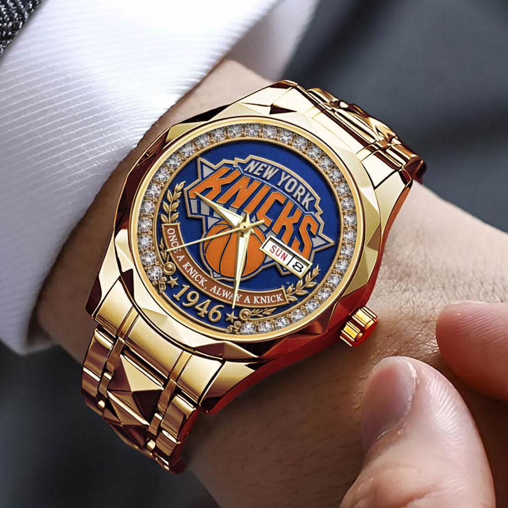 New York Knicks NBA Eastern Conference Champions 2026 Alloy Luxury Quartz Watch - TANTN23198
