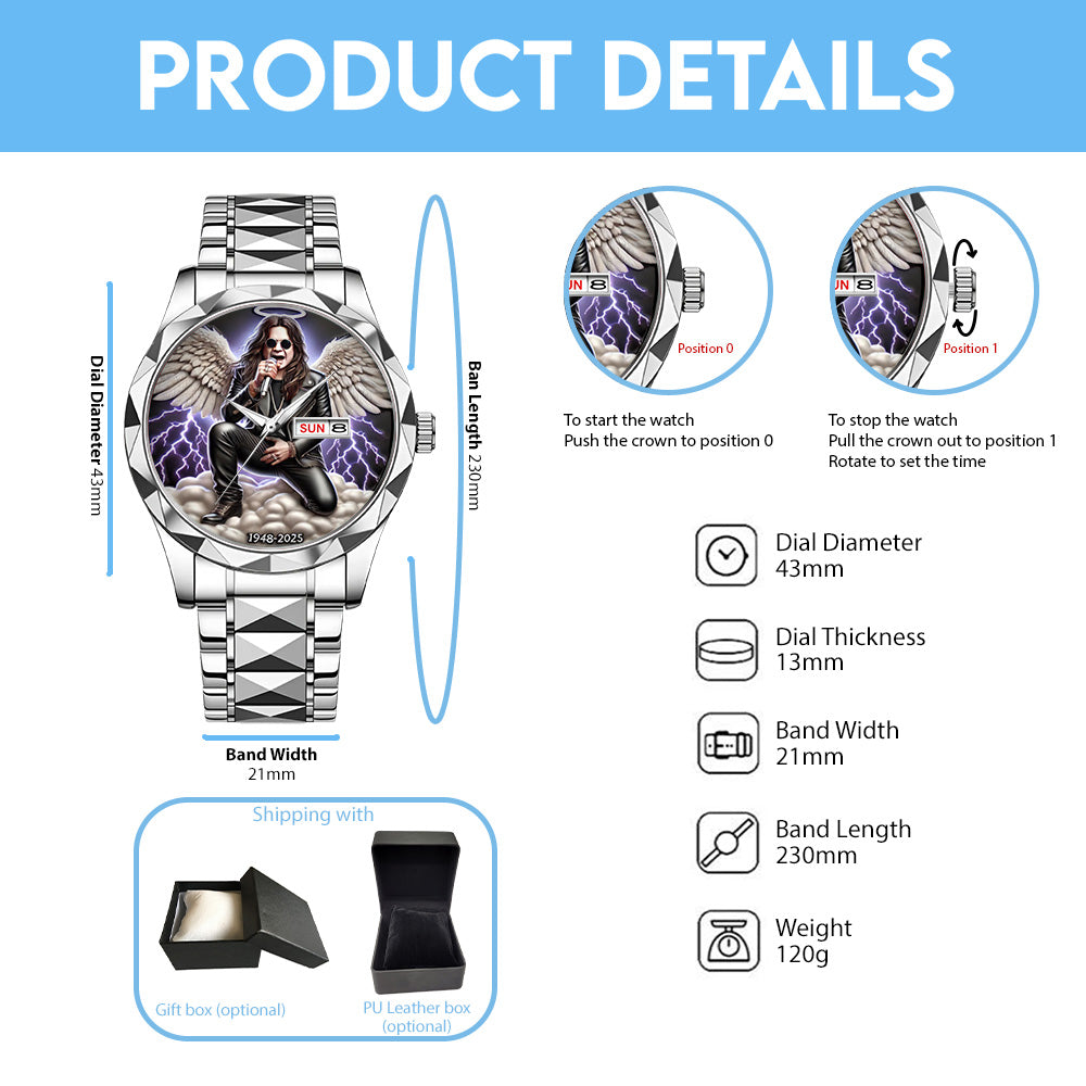 Ozzy Osbourne Alloy Luxury Quartz Watch - TANTN 14757