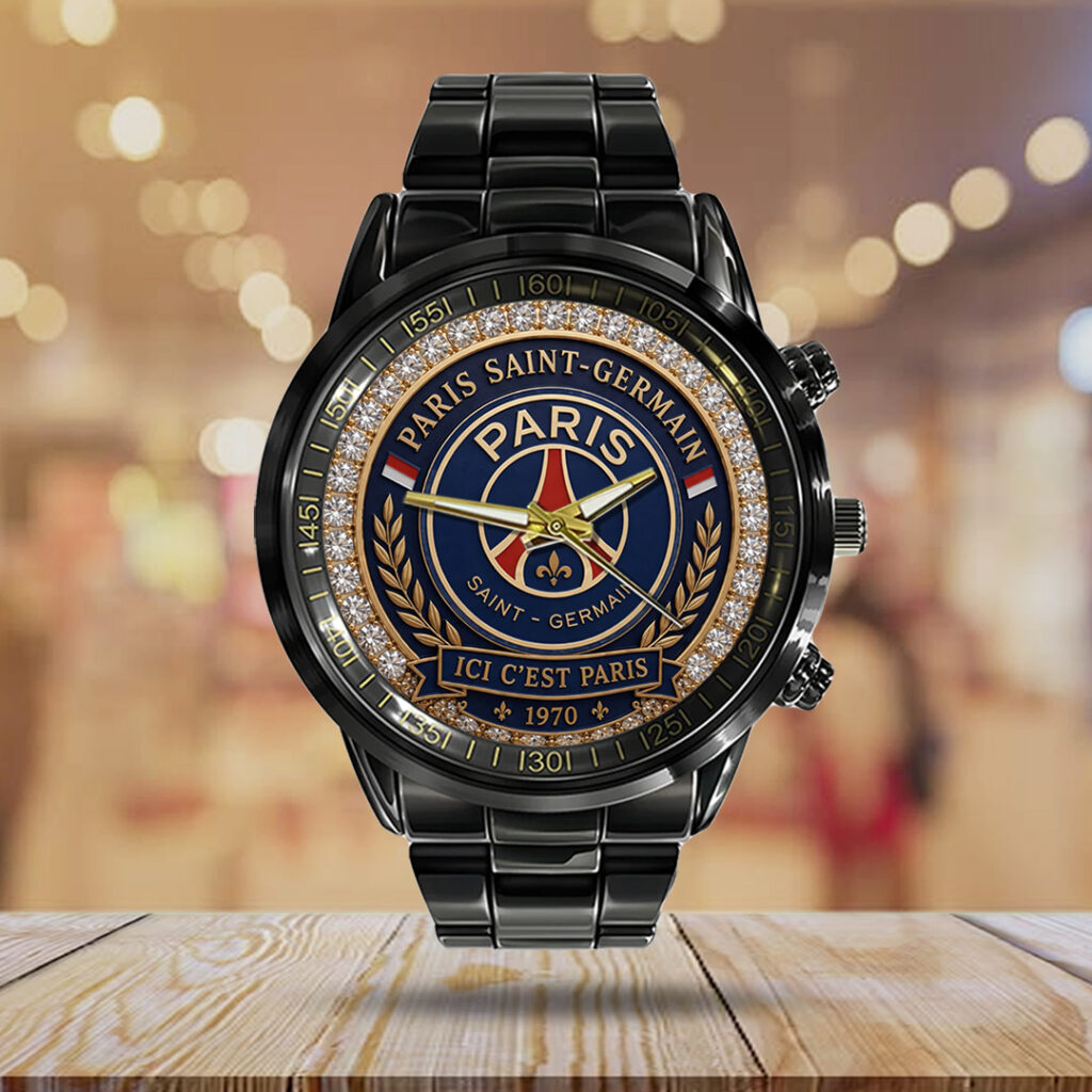 Paris Saint-Germain Champions of Europe 25/26 Black Stainless Steel Watch - TANTN23303