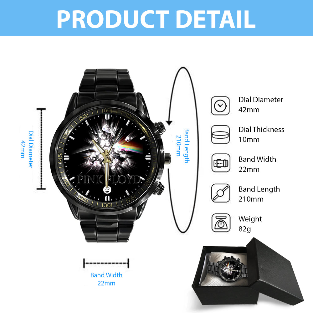 Pink Floyd Black Stainless Steel Watch - GNE 873
