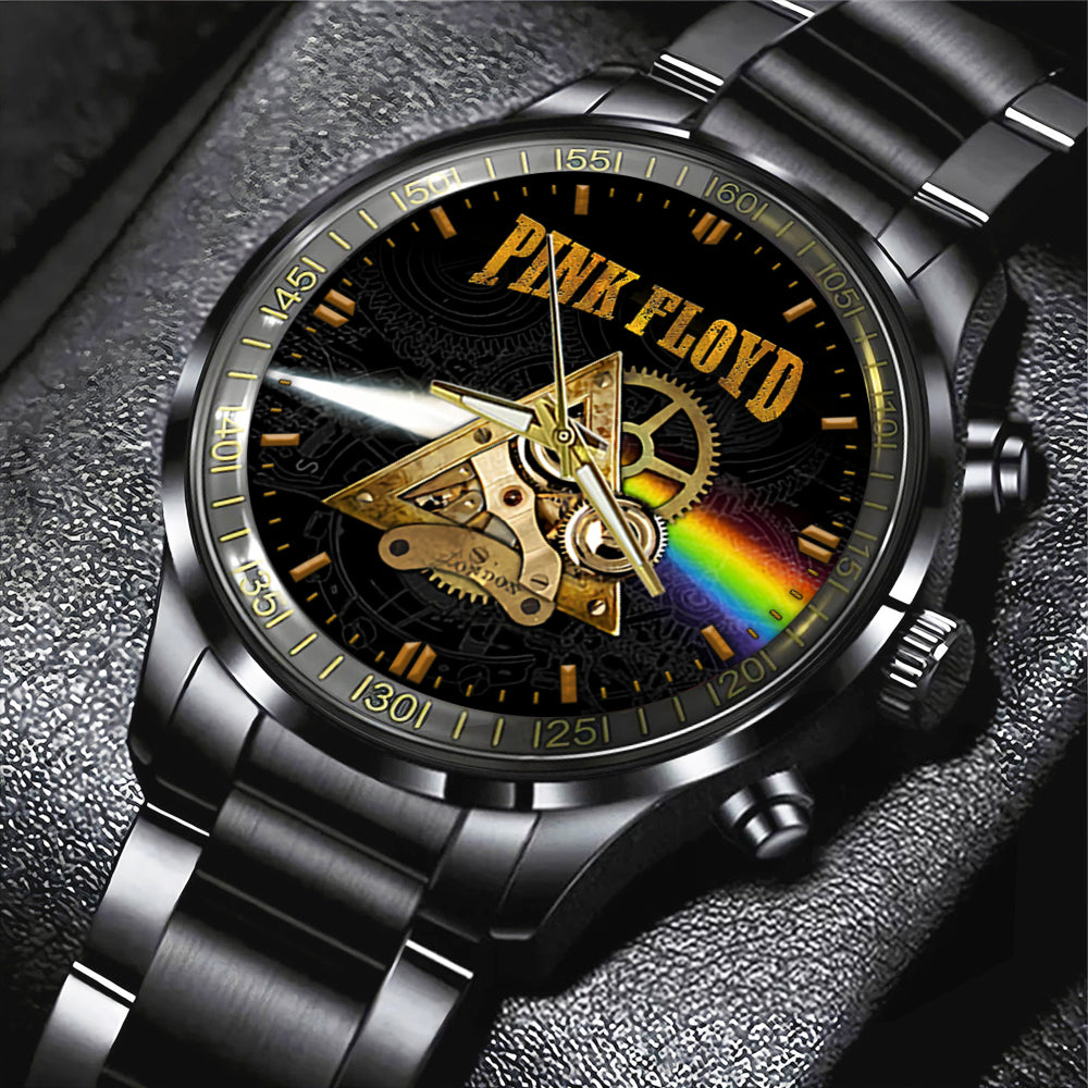 Pink Floyd Black Stainless Steel Watch - GNE 1042