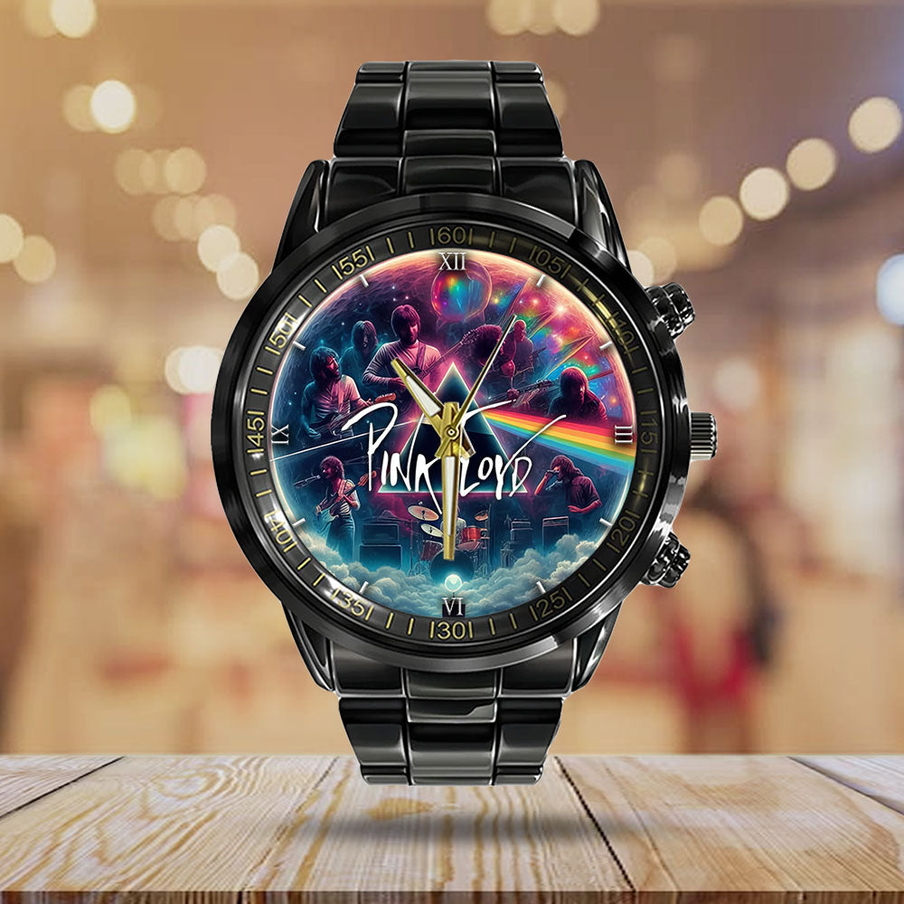 Pink Floyd Black Stainless Steel Watch - GNE 506