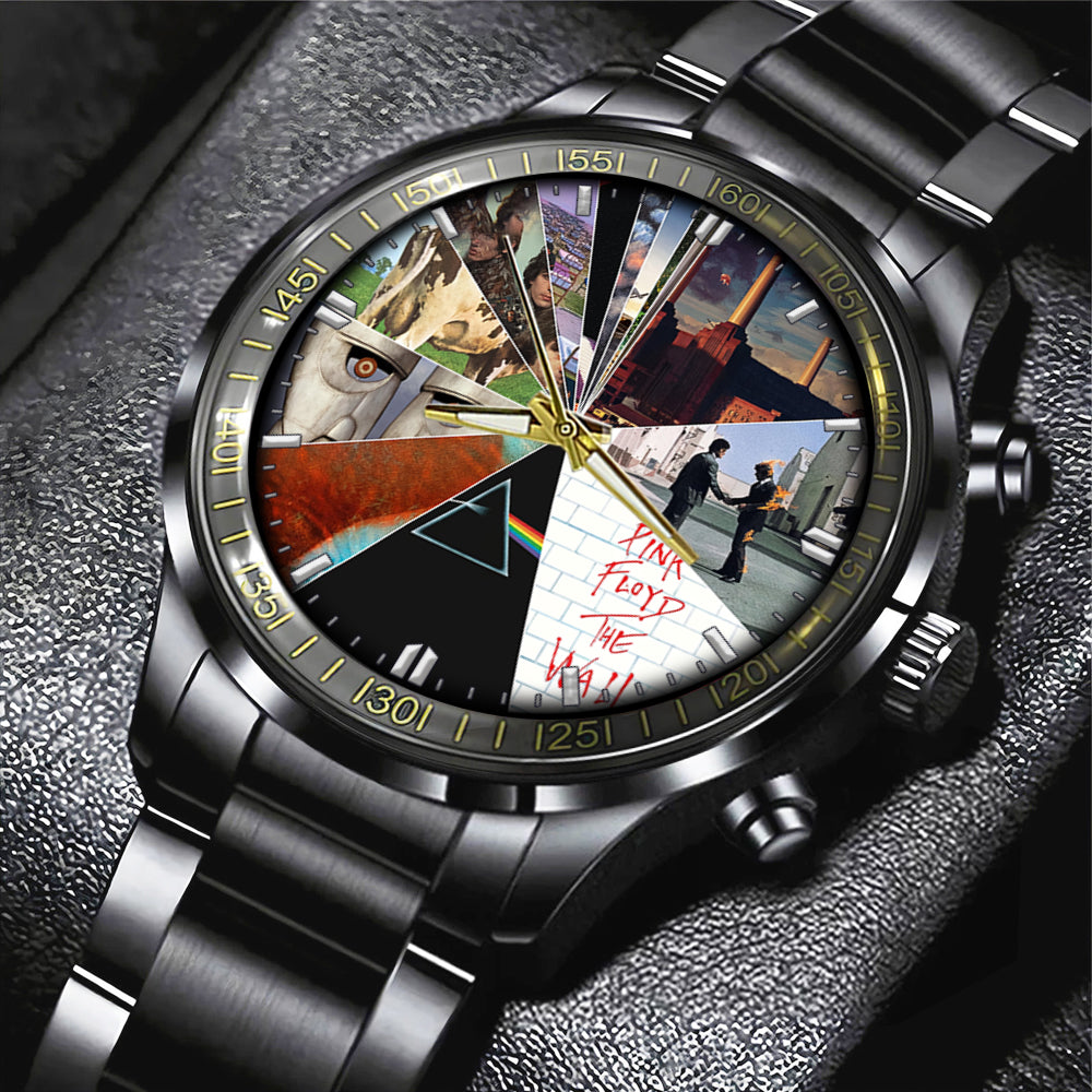 Pink Floyd Black Stainless Steel Watch - GNE 917