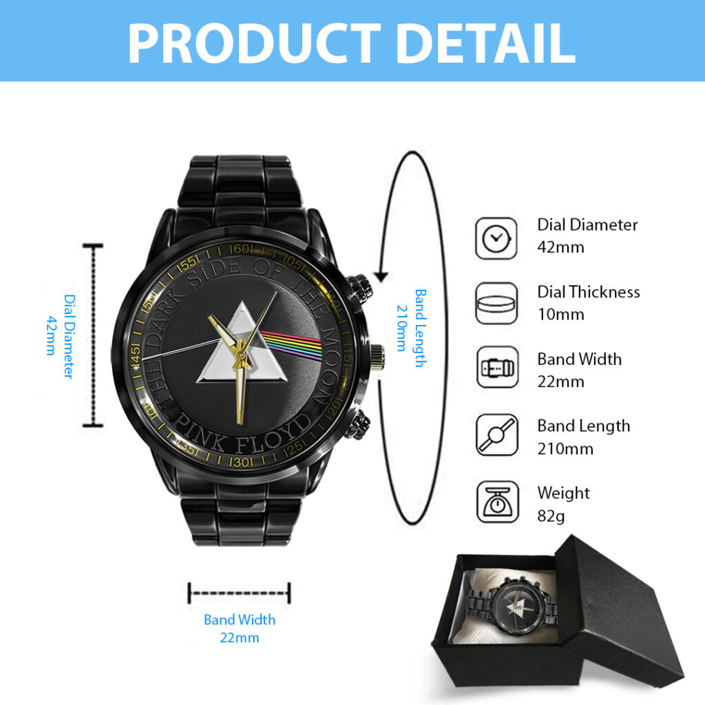 Pink Floyd Black Stainless Steel Watch - TANTN24869